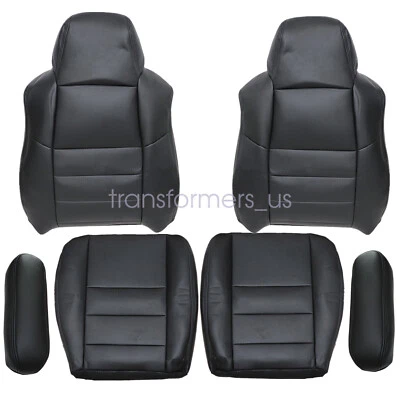 2004 2005 For Ford F250 F350 Super Duty Lariat XLT Perforated Seat Cover Black - Image 1 of 4