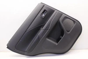 MITSUBISHI OUTLANDER GT 14 - 18 DRIVER REAR DOOR TRIM PANEL LEATHER BLACK OEM - Picture 1 of 11
