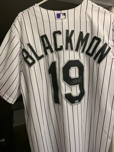 Charlie Blackmon Colorado Rockies Autographed Jersey (Authenticated) Auto - Picture 1 of 3