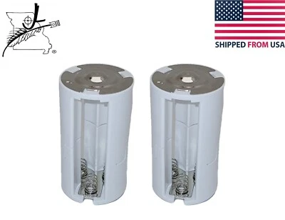 3 AA To D Cell Size Cell Battery Converters Batteries Adapters Adaptors Case 2x - Image 1 of 4
