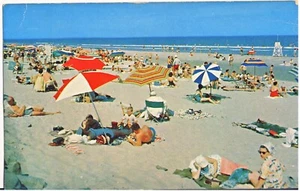 Boston MA "Bagni di sole sulla spiaggia" vintage anni 50-60 cromo brillante - Foto 1 di 2