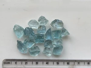 Exclusive 11.9g Facet Grade Natural Aquamarine Rough Gemstone Blue Color Clean - Picture 1 of 4