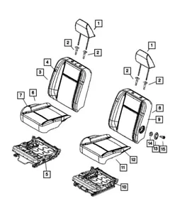 MOPAR 5180021AA Seat Cushion Foam Fits- 2006-2010 Dodge Ram - Picture 1 of 3