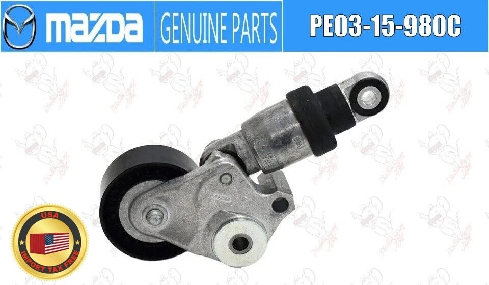 Tensor de correa Mazda OEM V PE03-15-980C para 3 6 CX-3 CX-5 CX-9 MX-5 Miata Foto 1 de 4