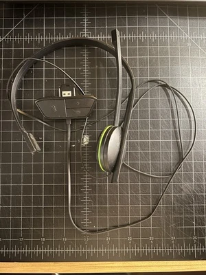 Cuffie Gaming Microsoft Chat Originali per Xbox One Slim Mancano Ear Cover Usate - Immagine 1 di 4