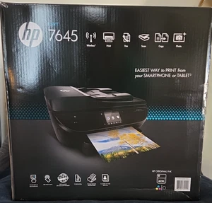 HP Envy 7645 Wireless All-in-One Color Photo Printer with Mobile Printing - New - Picture 1 of 5