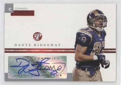 2005 Topps Pristine Personal Endorsements /1500 Dante Ridgeway Rookie Auto RC - Image 1 of 2
