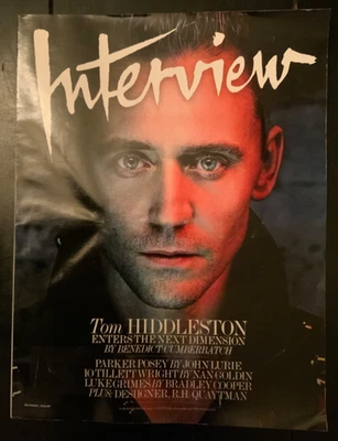 October 2016 Rare Interview Magazine Tom Hiddleston By Benedict Cumberbatch - Image 1 of 4