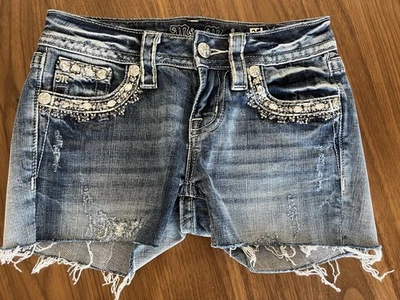 Miss Me Women's Jeans Shorts 25 Cut-Off Denim  - Image 1 of 4