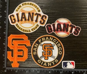 Lot Set Of 5 San Francisco Giants MLB Baseball Embroidered Iron On Patches - Picture 1 of 1