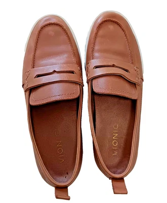 Mocasín Vionic Uptown de cuero camel talla 7 Foto 1 de 4