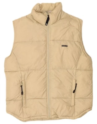ASICS Mens Padded Gilet UK 40 Large Beige Nylon DP03 - Image 1 of 4
