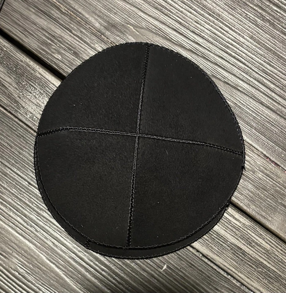 Gamuza Kipá Yarmulka Jewish Kippa Yamaka Kipah Kipot Elegante Negro -6 pulgadas Foto 1 de 1