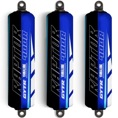 Blue & Cyan Shock Covers for Yamaha Raptor YFM700R [Special Edition] (Set 3) - Image 1 of 4