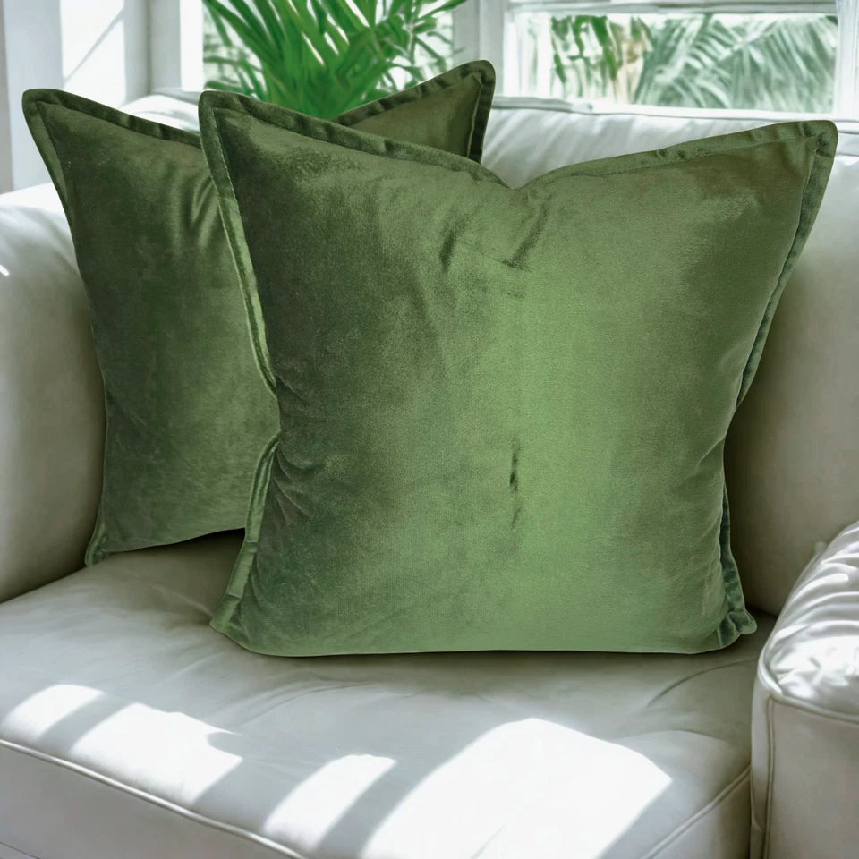 Velvet Throw Pillowcases Set of 2 | Modern Accent Pillow Covers for Livingroom - Image 1 of 1