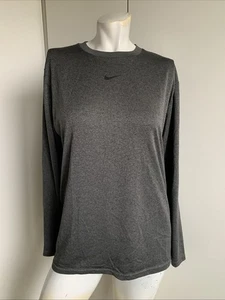 Nike Dri-FIT gray women’s size XL long sleeve technical T-shirt  - Picture 1 of 5