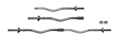 ONW+FIGURATIVE+Y OnWay Hantelstange Barbell Curl Split Bar 120 cm Gewinde und Halsbändern OW1012