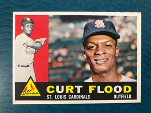 1960 TOPPS BASEBALL CARD CURT FLOOD #275 (NM) - Foto 1 di 2