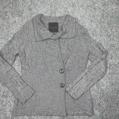 Classiques Entier ателье свитер женщин размер M серый шерстяная смесь кнопка кардиган - Изображение 1 из 4