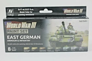 Vallejo WWIII East German Armour & Infantry Paint Set - Picture 1 of 2