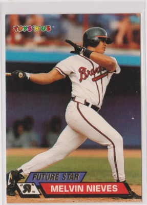 Melvin Nieves Braves Outfield 1993 Toy R Us ""FUTURE STAR"" Card # 20 Near Mint - Image 1 of 3