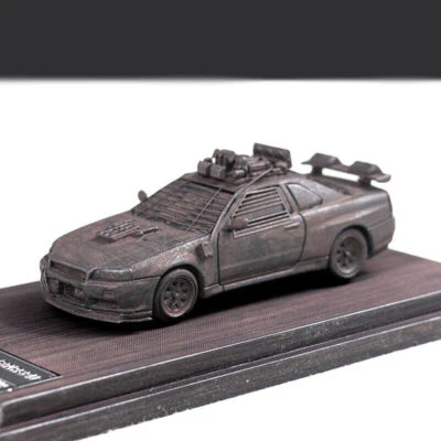 Nissan GTR R34 Mad Max Versión Diecast Coche Modelo Juguete Escala 1/64 SH Foto 1 de 4