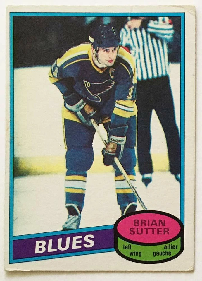 1980-81 80/81 O-Pee-Chee OPC hockey card Brian Sutter #244 VG-EX+ - Image 1 of 1