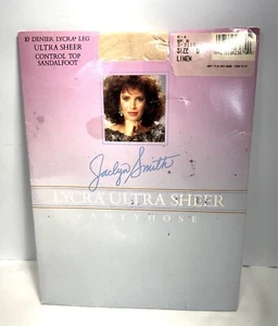 Vintage JACLYN SMITH Lycra Ultra Sheer Pantyhose  Linen Nylons - Picture 1 of 2