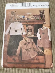 Vogue For Me Sewing Pattern 7791 Toddler Coat Jumper Top Pants Hat Sizes 1-4 - Picture 1 of 2