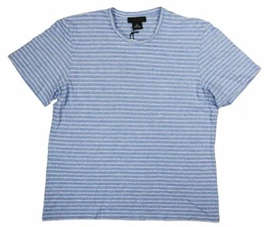 Dylan Gray Striped Short Sleeve Crew Neck T-Shirt X-Large NWT Blue - Picture 1 of 1