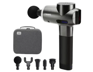 Naipo Black Deep Tissue Percussion Muscle Massager + with Portable Case MGPC-007 - Picture 1 of 2