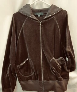 Karen Kane Leisure Suit Brown Velvet L/XL - Picture 1 of 7