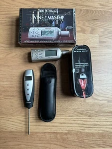 Wine Aerator Temperature Gauge Wine Rater/Reviewer NIB & Used, 3 Items, Tested - Picture 1 of 8