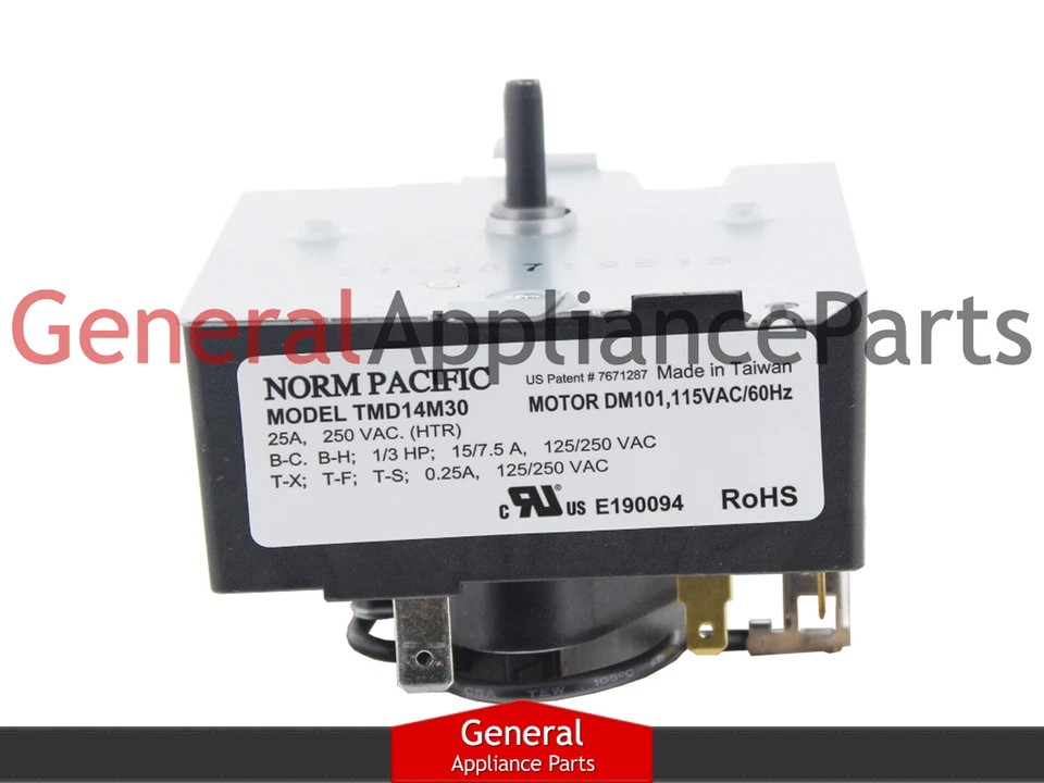 Temporizador de secadora de ropa ClimaTek para GE General Electric # WE04X24550 WE04X24549 Foto 1 de 1