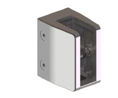 Edelstahl Glashalter Eckig Glasklemme 70x60x45 AISI 316 V4A Glas 21,52mm Groß