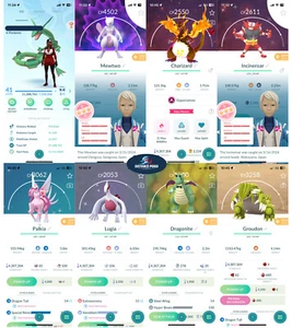 Pokémon Trade Acc GO Nivel 39 – 155x Legendario⚡️137x Brillante⚡️45x 100% – 110K Polvo - Imagen 1 de 9