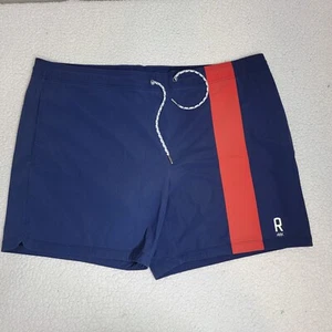 Rhone Fletcher Men's Swim Trunks Blue w/ Red Stripe See Description For Size - Picture 1 of 8