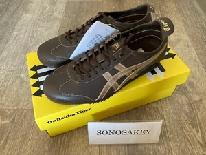 Onitsuka Tiger MEXICO 66 SD 1183A872 204 LICORICE BROWN/CHAMPAGNE New in Box - Picture 1 of 6