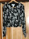 Black With Silver Floral Sparkle Ronni Nicole Coat
