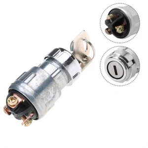 Universal Car Boat Motorcycle Ignition Starter Switch Barrel 3 Position W/ 2 Key - Picture 1 of 9