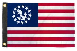 Yacht Ensign 12x18in Boat Flag Outdoor Maritime Fishing Boat Sailing Decor Flag - Picture 1 of 4