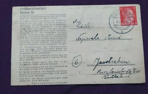 1944 Germania Dachau 3K campo di concentramento KZ copertina lettera  - Foto 1 di 9
