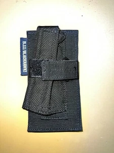 5.11 tactical baton / flashlight hook & loop pouch black rare - Picture 1 of 2