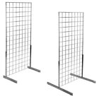 Gridwall display stand with pair of feet x 2 and metal arms x 8