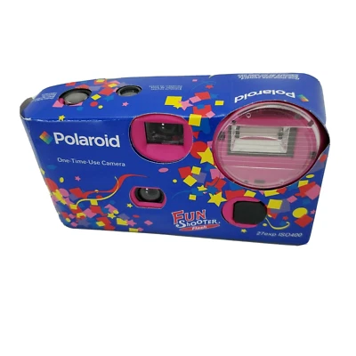 Polaroid Fun Shooter Flash Pink Camera One Time Use Expired 02/2011 - Image 1 of 2
