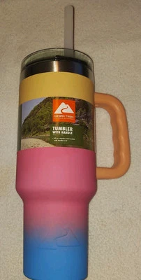 Vaso Ozark Trail 40 oz tapa y pajita de vaso de acero inoxidable con aislamiento al vacío Foto 1 de 4