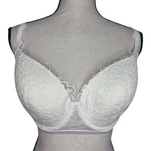 Sujetador Intimissimi 36D con aros cubierta completa acolchado encaje marfil nuevo con etiquetas - Imagen 1 de 4