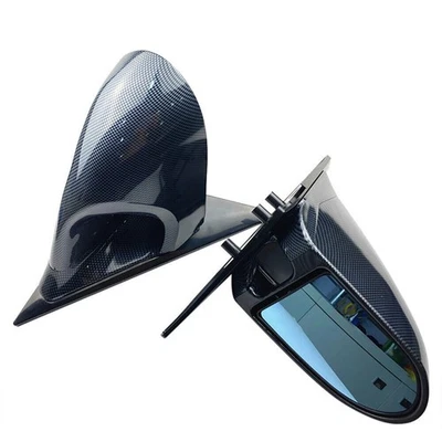 Carbon Fiber Manual Adjustable Side Mirrors For 92-95 Honda Civic EG 2DR Sport - Изображение 1 из 4