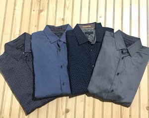 Paket 4 Ted Baker London Muster edle elegante/lässige Button Down Hemden Herren Gr. 3 - Bild 1 von 24