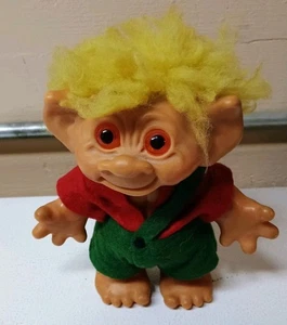 Thomas Dam Troll Original 1961 - Muñeco Niño 8" Hecho en Dinamarca Buen Estado Limpio - Imagen 1 de 3